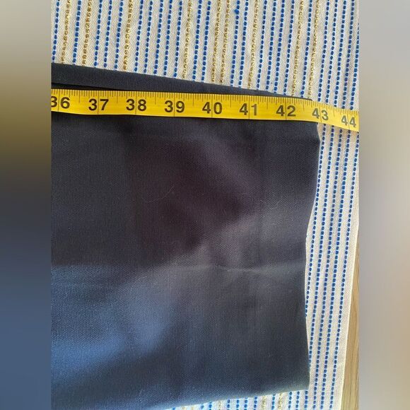 Anthropologie Maeve Tailored Trousers Tie Belt Dark Navy Size 8 - Picture 14 of 16